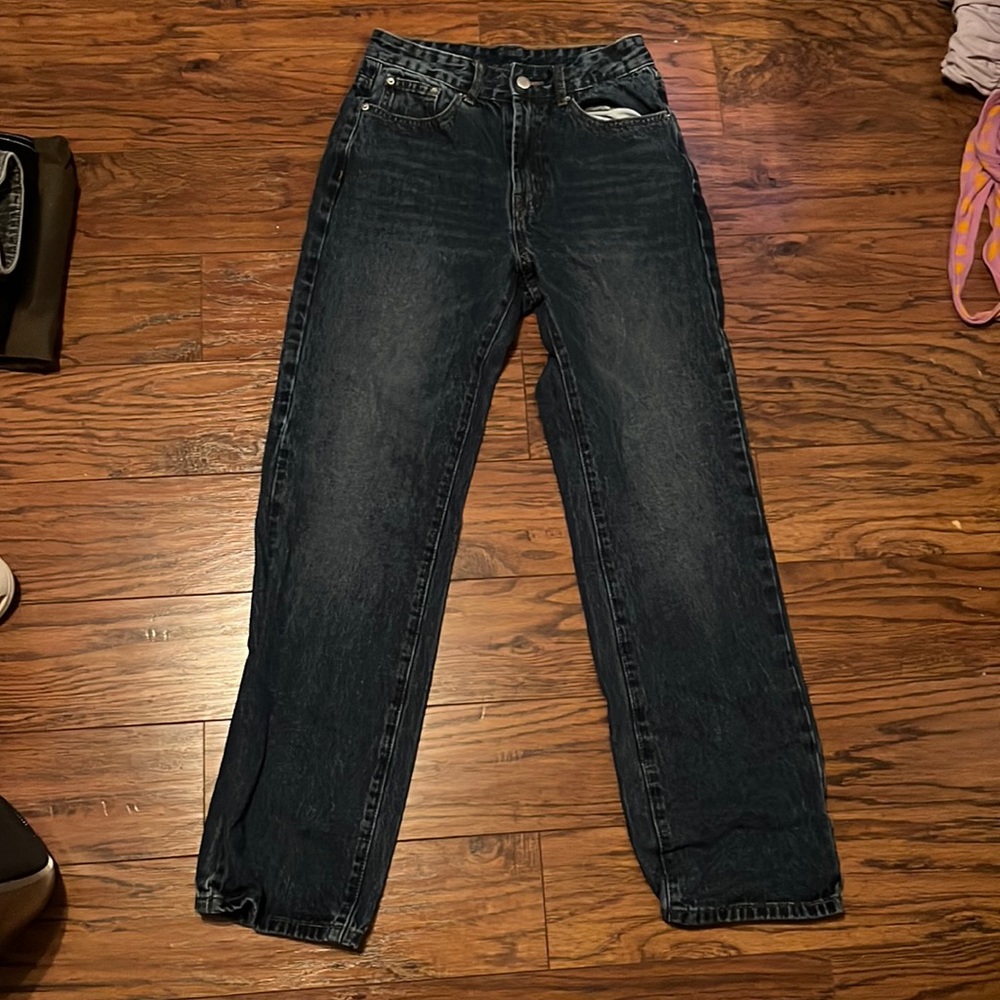 Blue mom jeans
